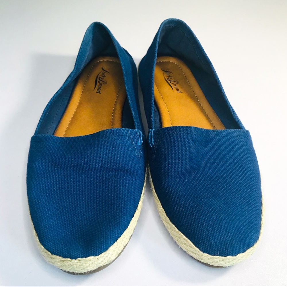 Lucky Brand Espadrille Canvas Shoes Navy